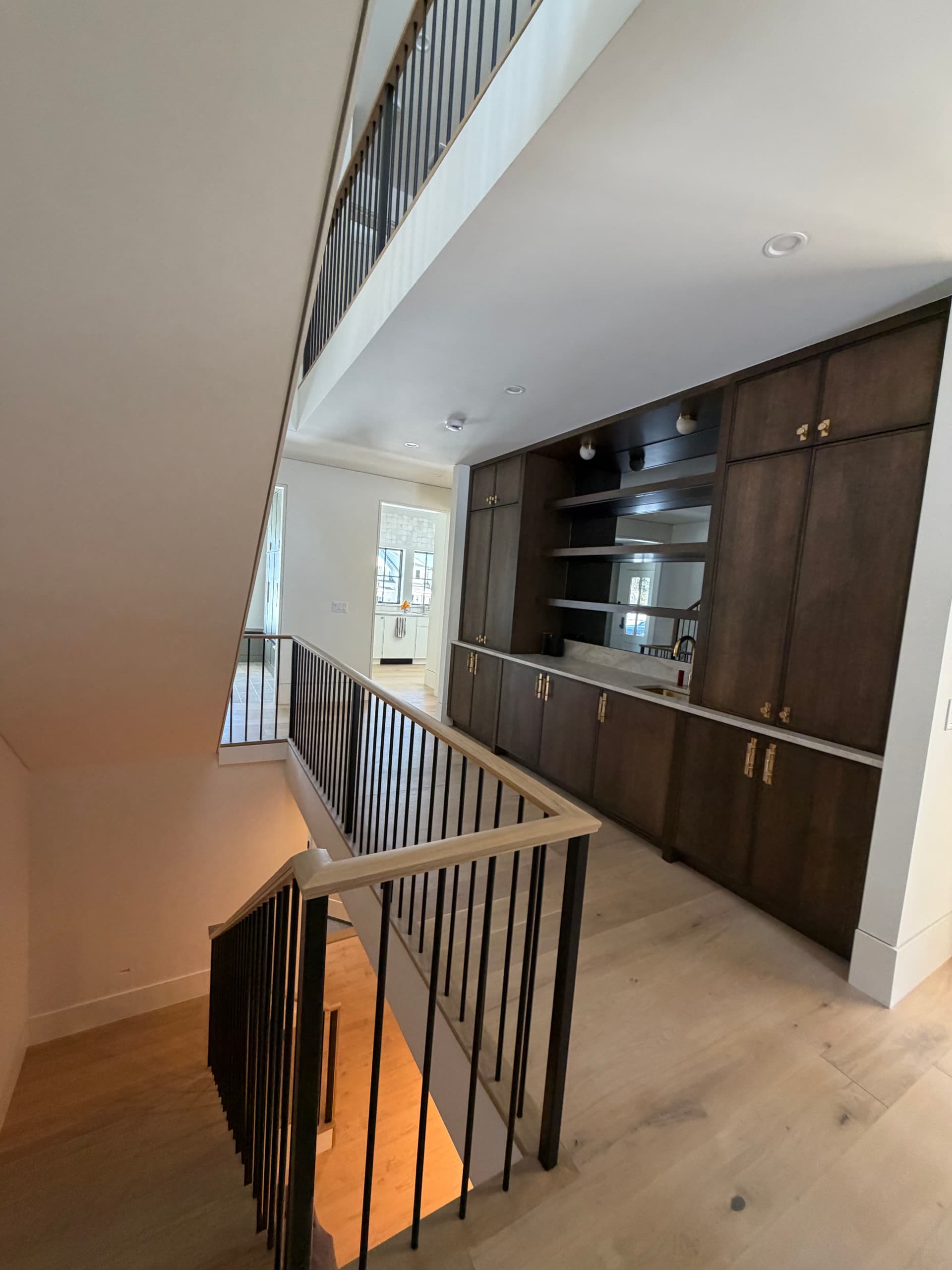 Gallery photos for Seamless Stairway Upgrade with Wood and Metal Elegance: Image #1