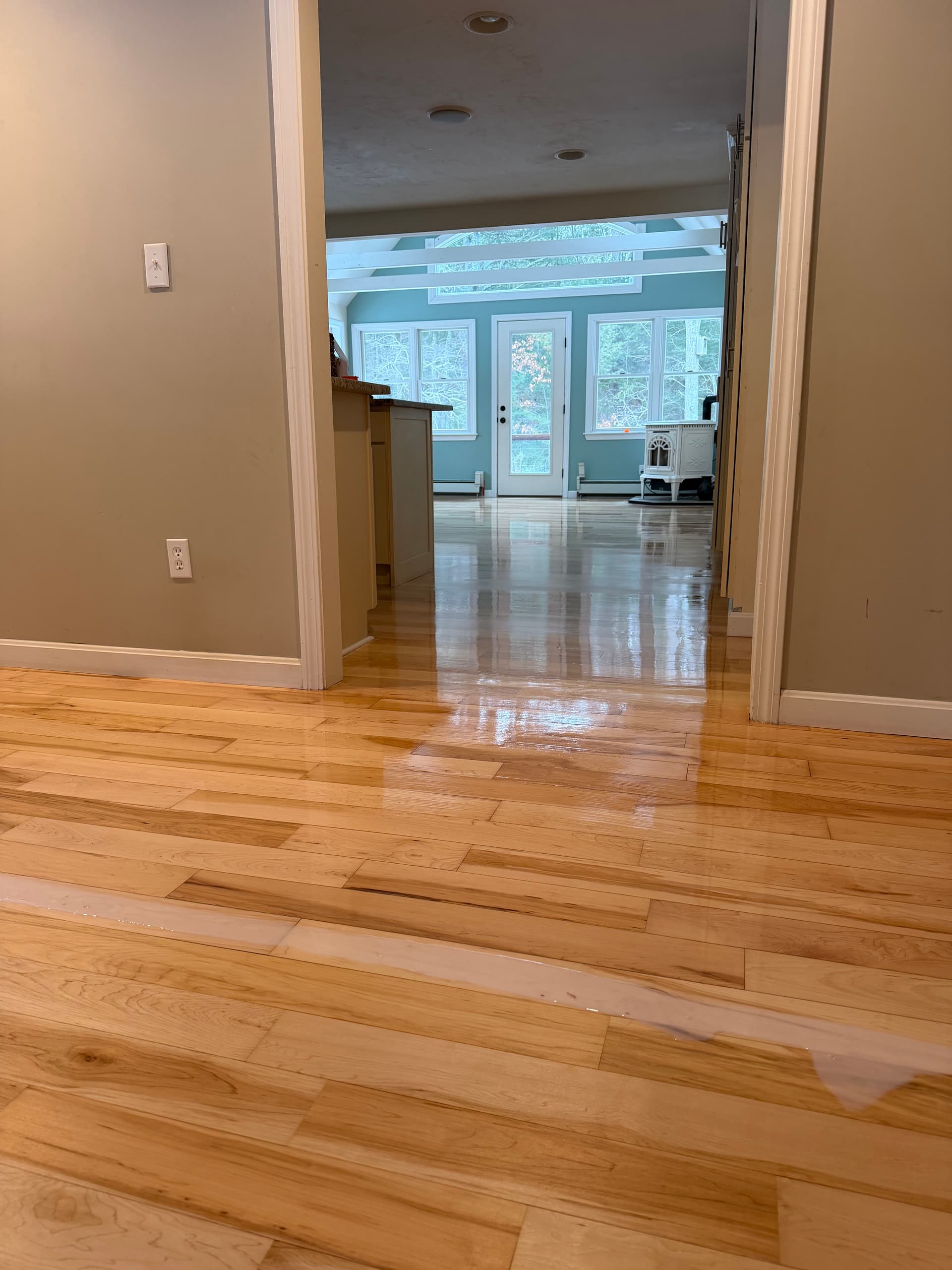 Maple Floor Refreshed with Loba Water Base Finish