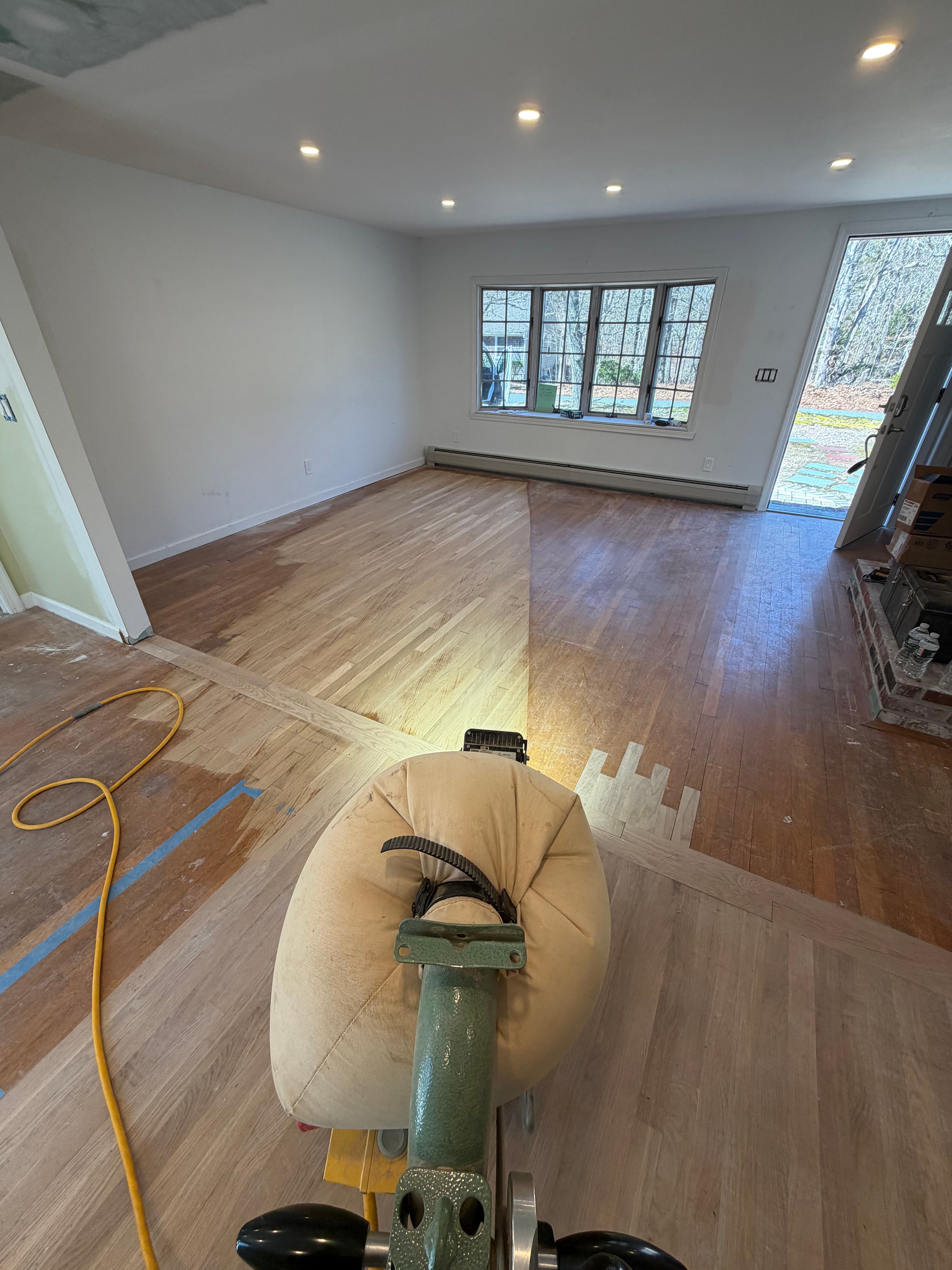 Project Old Hardwood Floors Sanded and Finished with Loba Clear Coat image