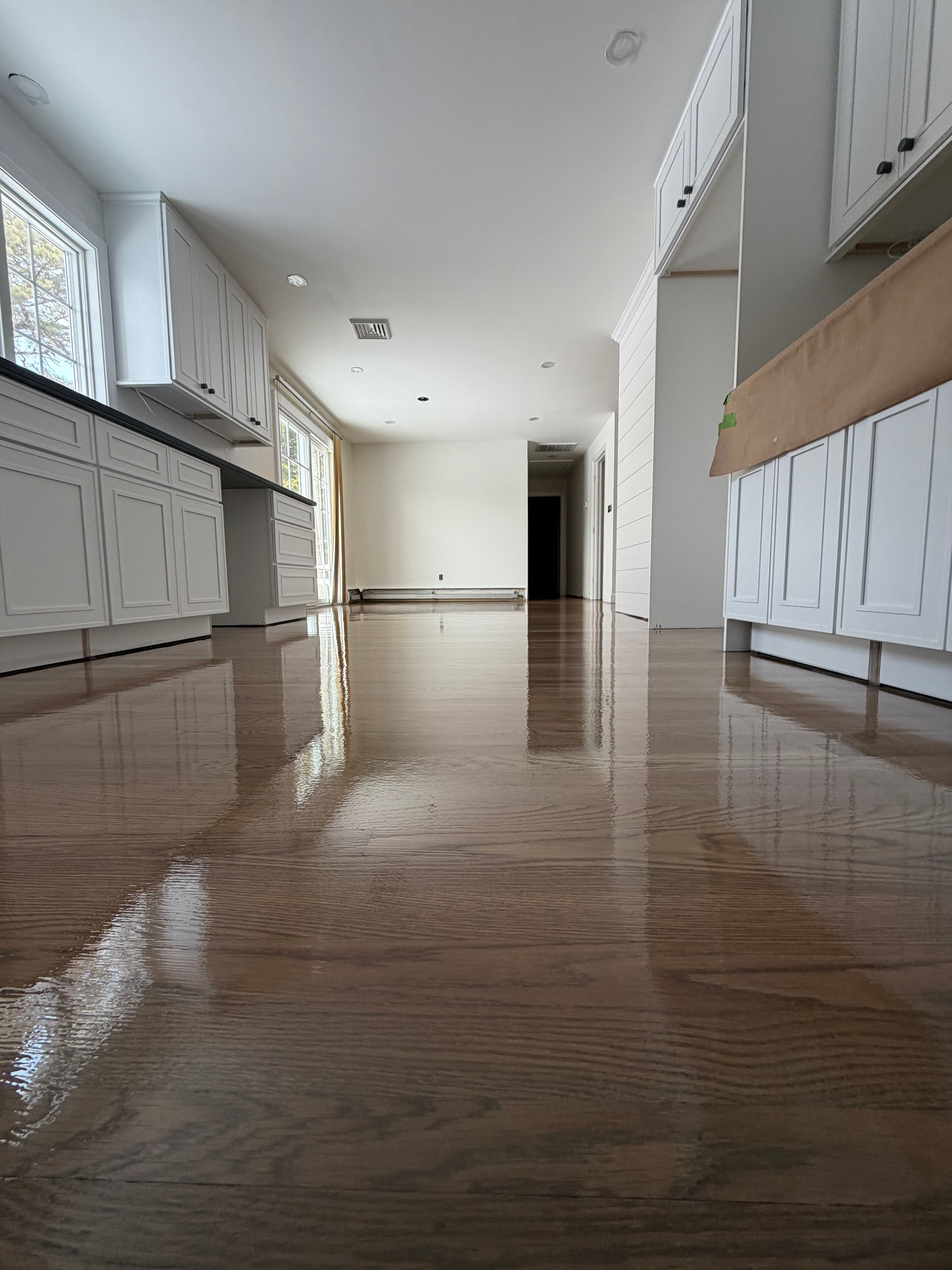 Project Elegant White Oak Hardwood Floor Refinishing image