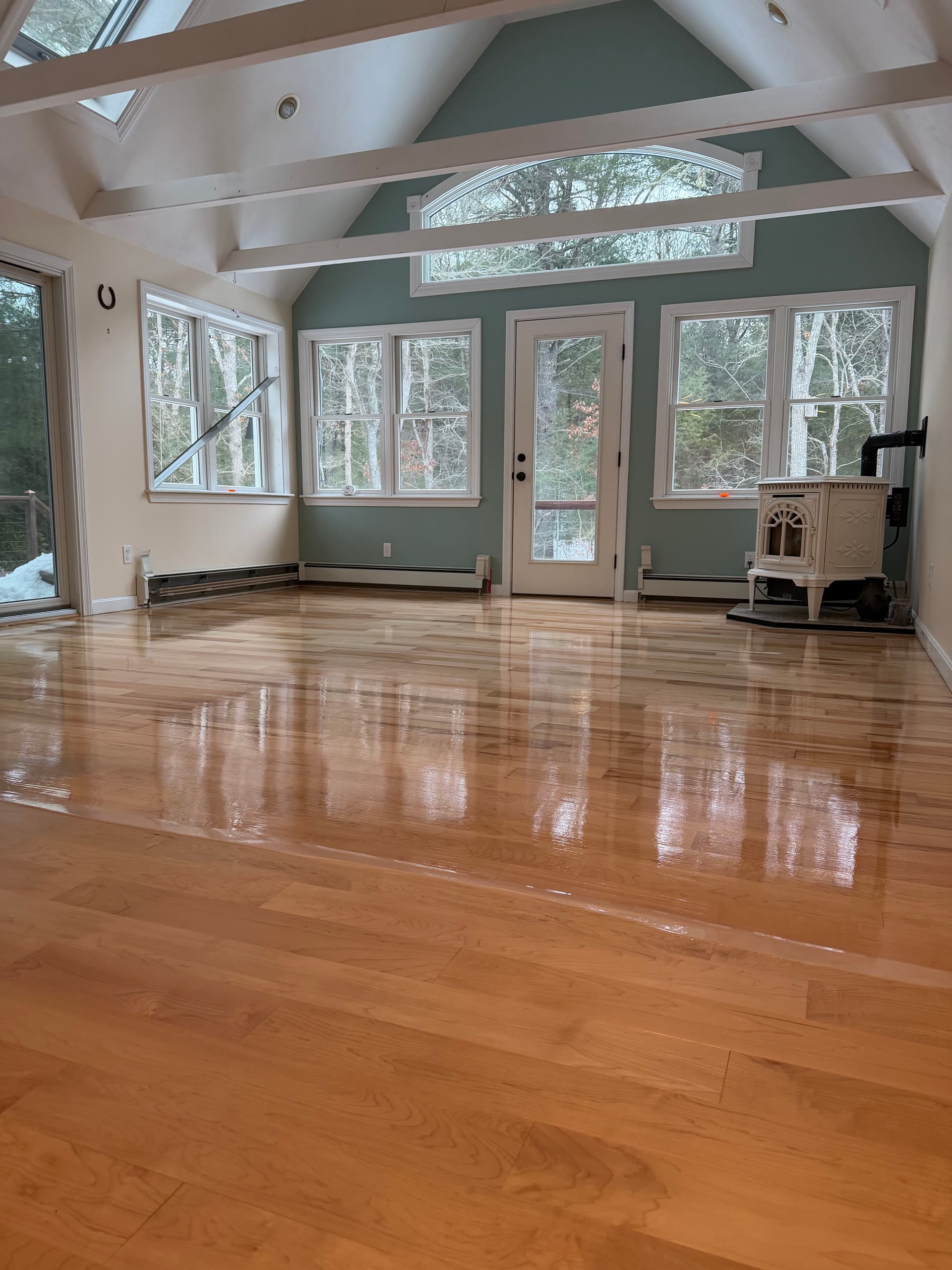Gallery photos for Maple Floor Refreshed with Loba Water Base Finish: Image #2