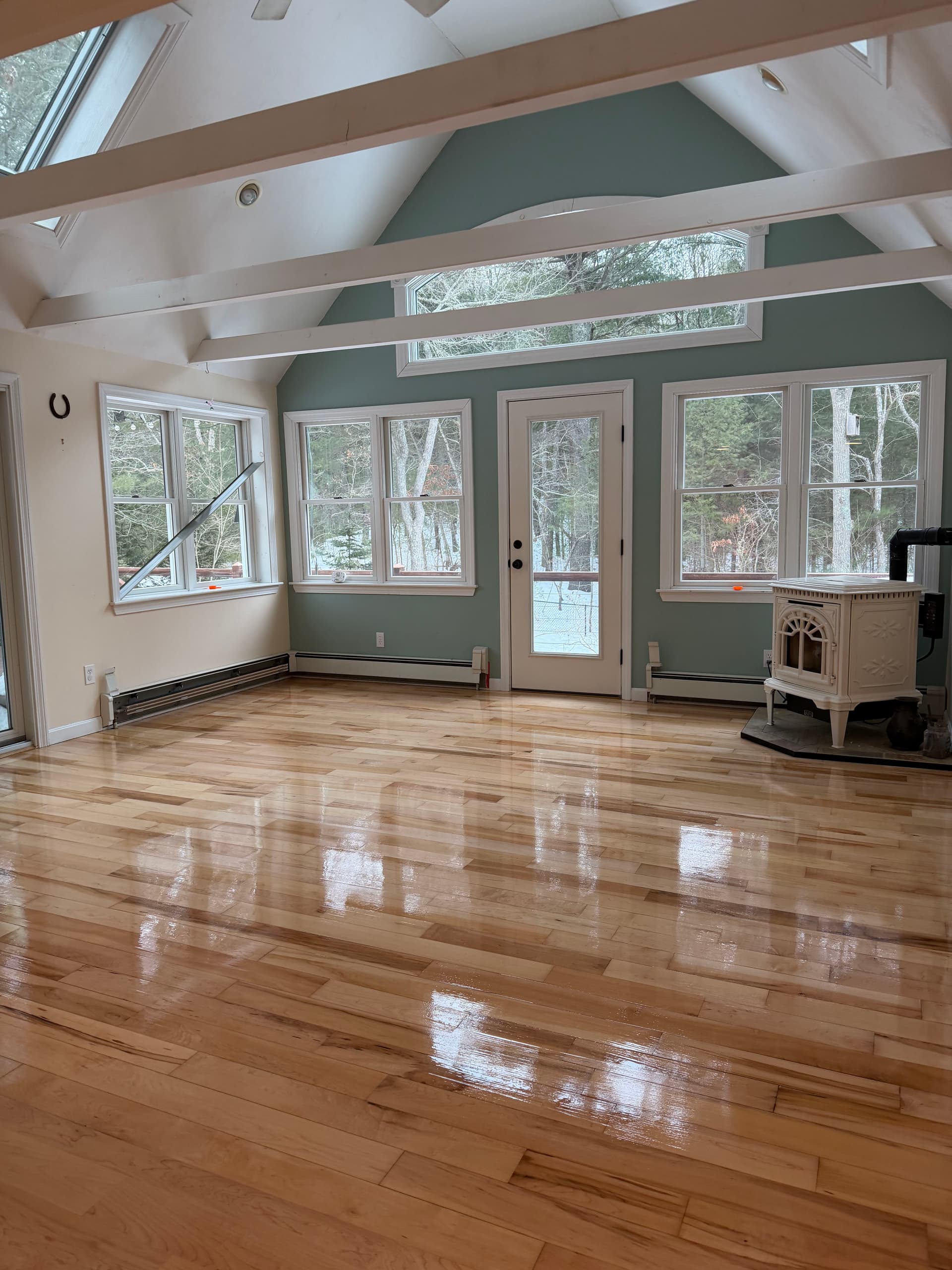 Gallery photos for Maple Floor Refreshed with Loba Water Base Finish: Image #1