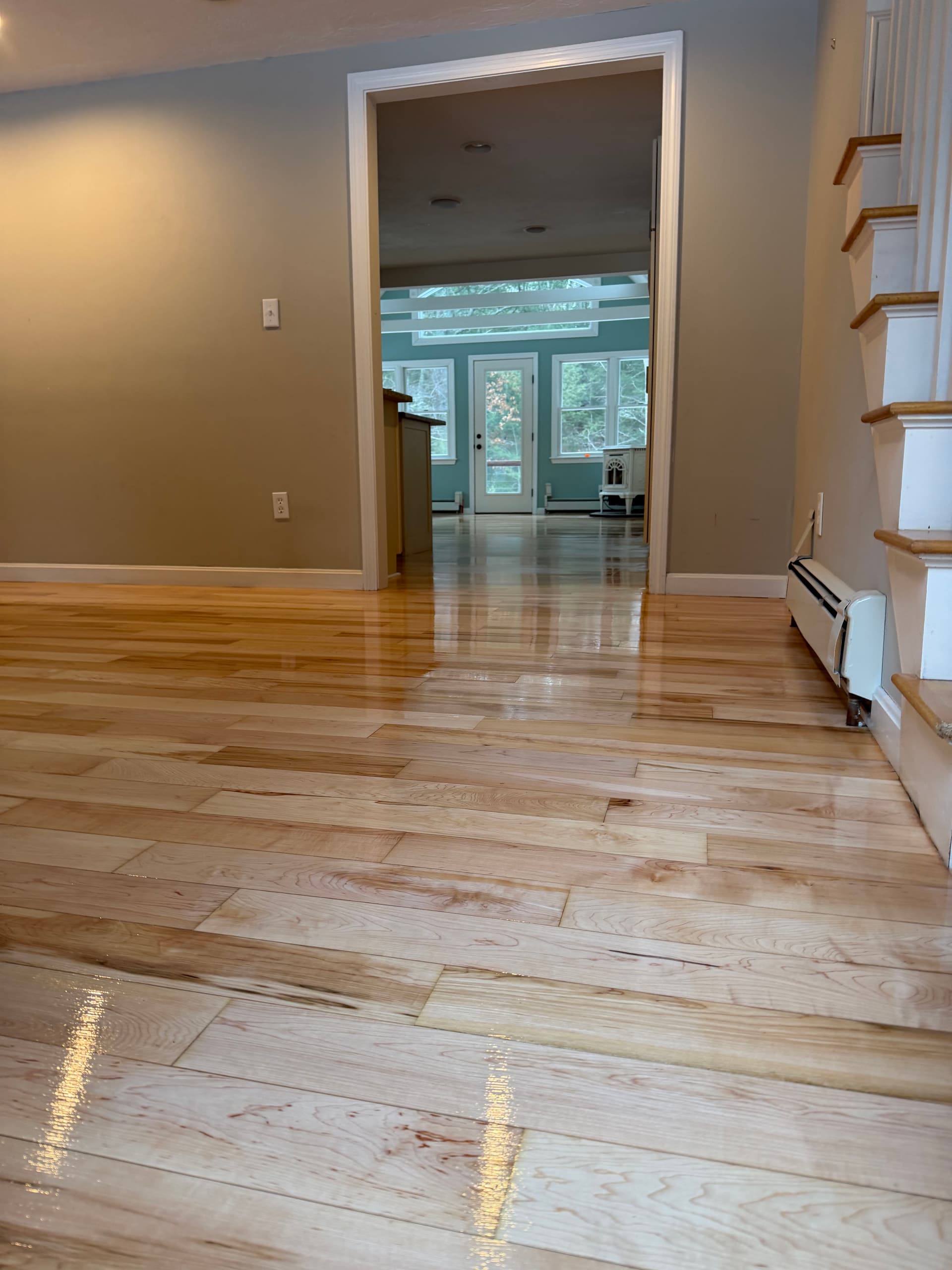 Gallery photos for Maple Floor Refreshed with Loba Water Base Finish: Image #3