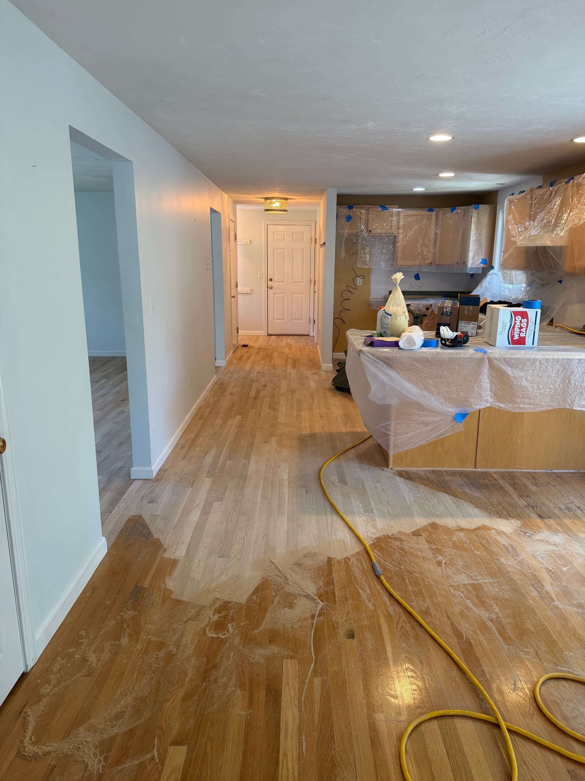 Oak Hardwood Floors Refinished with Loba Finish image